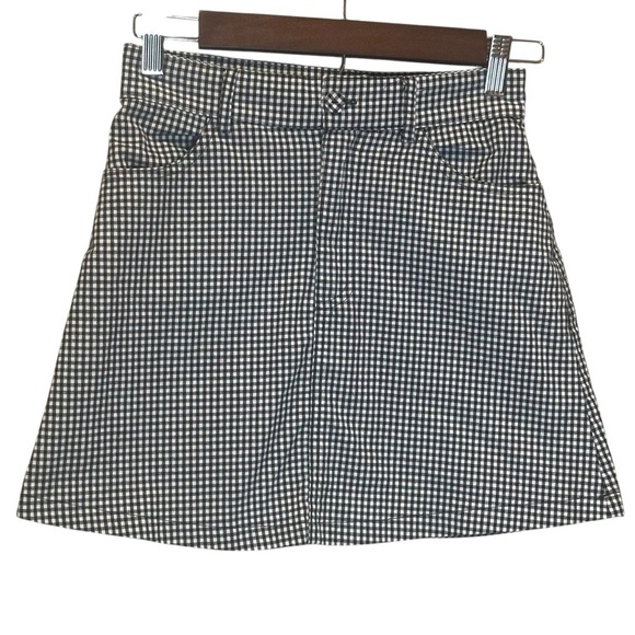 John Galt Dresses & Skirts - John Galt Black White Gingham Plaid Print Mini Skirt Women’s Size XS